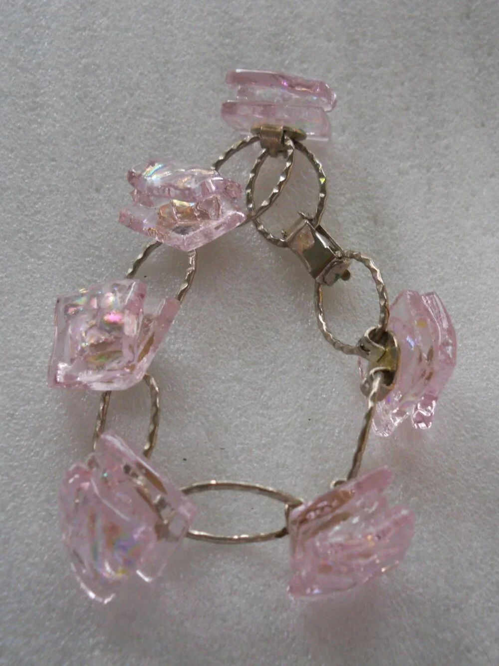 Dichroic Pink Glass Bracelet   930